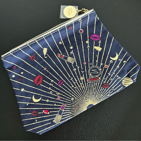 Estée Lauder Cosmetic Bag with Zodiac Stickers - Picture 3 of 7